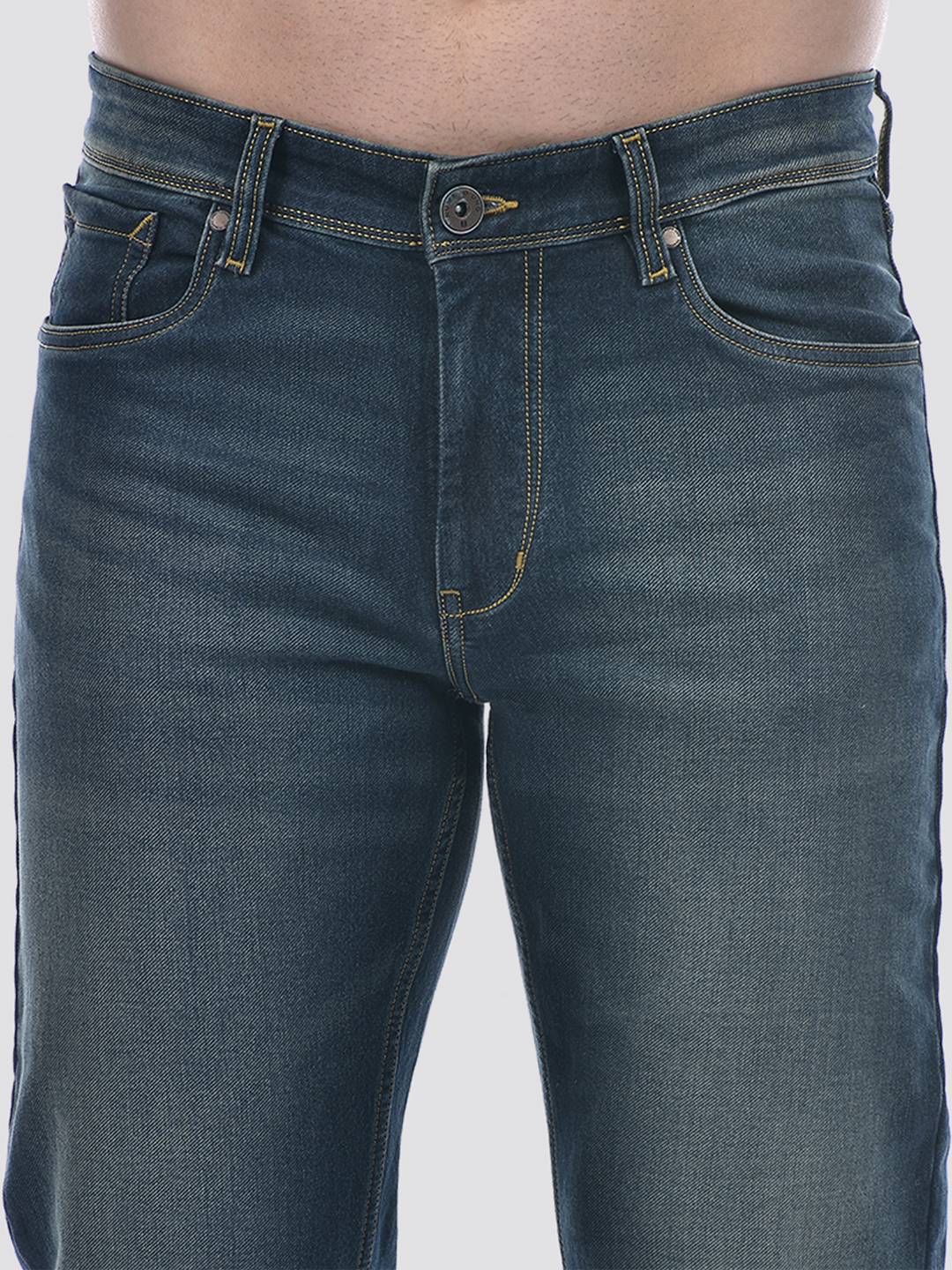 Numero Uno Men Solid Blue Jeans